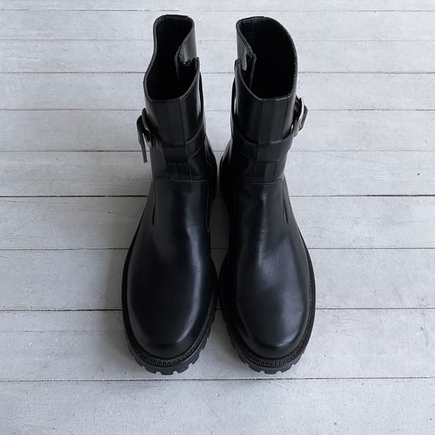 [Comme des garcos tricot] 버클 첼시 부츠