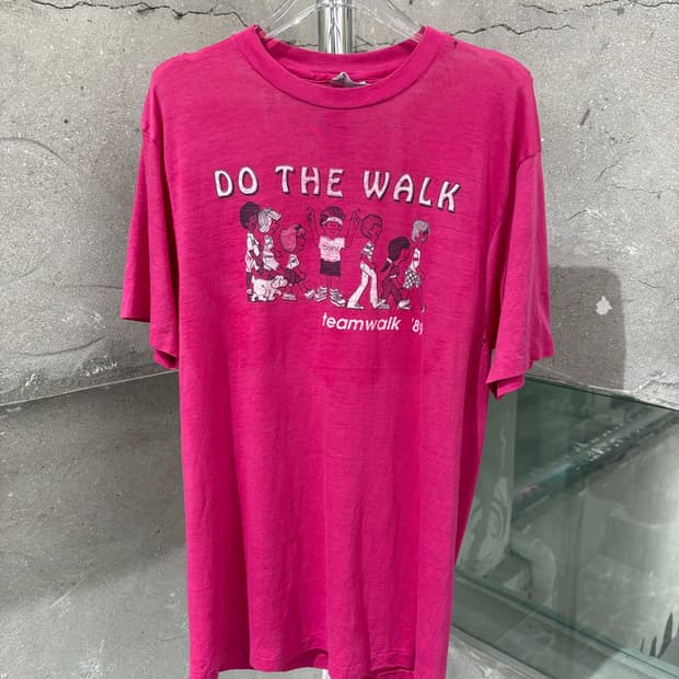 80s 헤인즈 Do the Teamwalk! 자선 행사 티셔츠