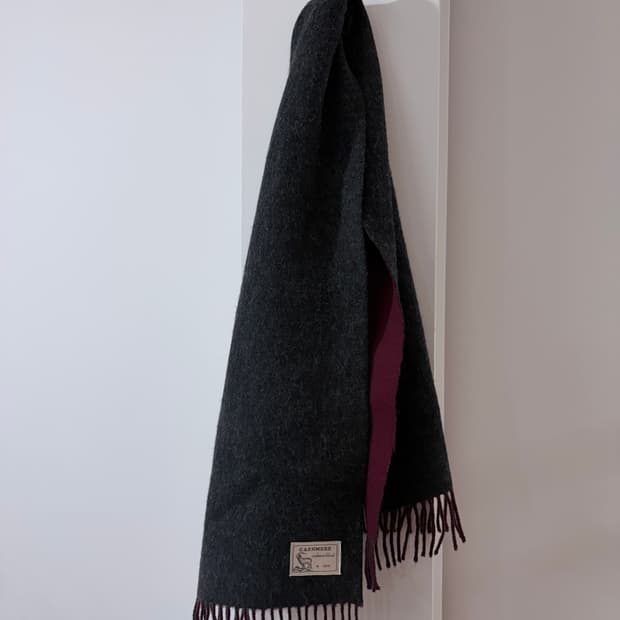 vintage reversible cashmere muffler
