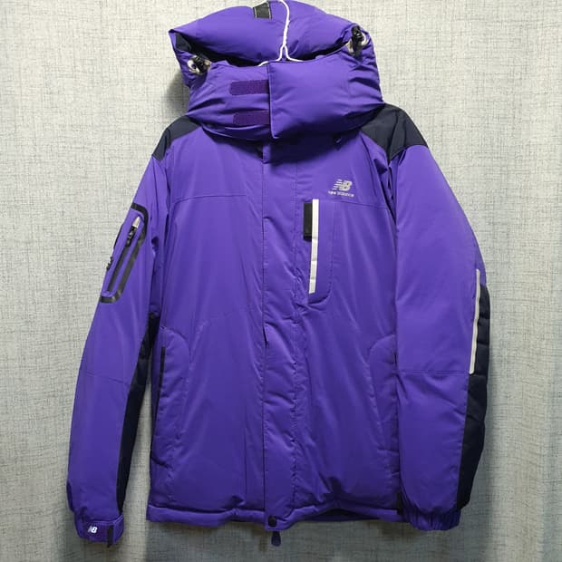 뉴발란스 남성 덕다운 스카치리플렉티브 로고 패딩 