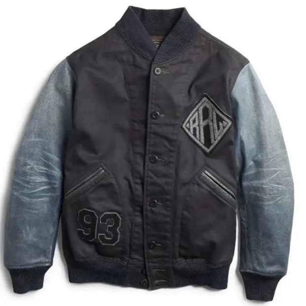 RRL 바시티 자켓 M