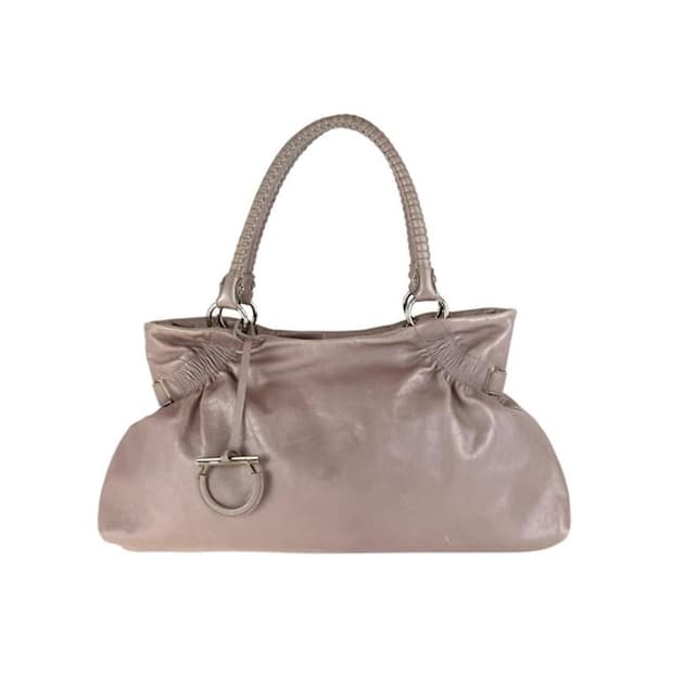 Ferragamo 페라가모 페레가모 간치니 숄더백 베이비핑크 크림