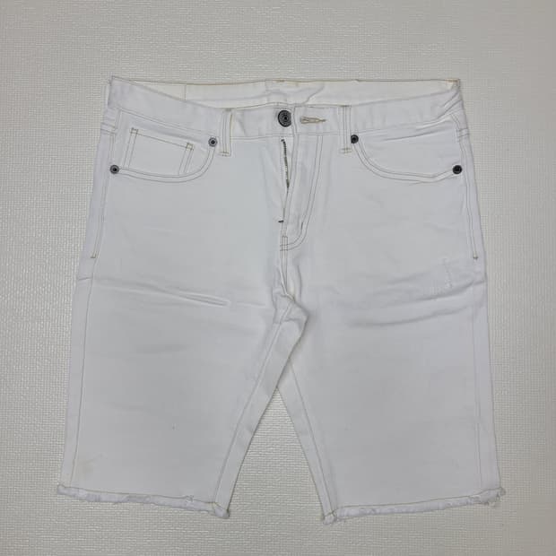 스파오 SPAO raw컷 청 반비지 32 오프화이트