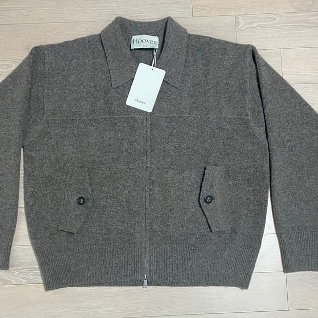 후브스  울 니트 블루종자켓 (머드) XL