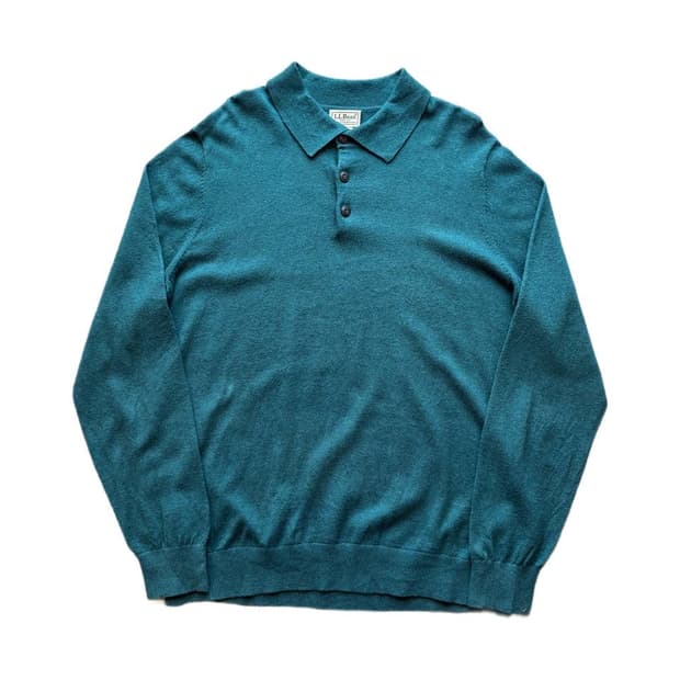 엘엘빈 코튼/캐시미어 카라 스웨터