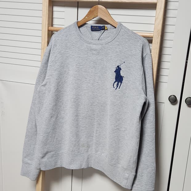 폴로 랄프로렌 빅포니 그레이 오버핏 맨투맨 신형