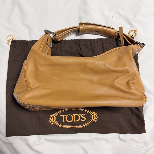 TODS 토즈 가죽 숄더백 브라운