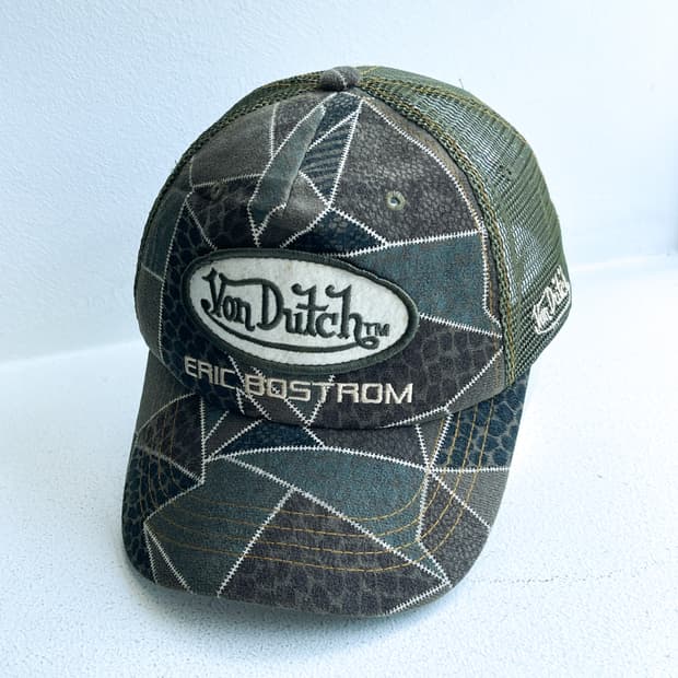 본 더치 x 에릭 보스트롬 포레스트 패치워크 트러커 캡