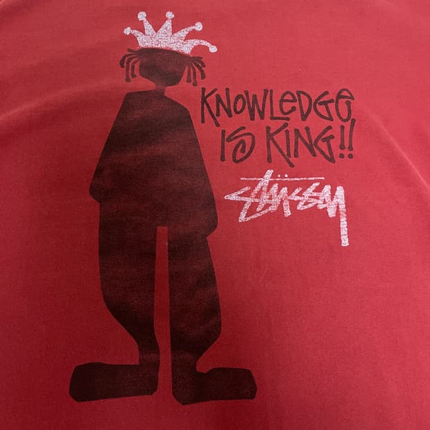 90s 스투시 Knowledge to King XL