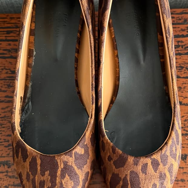 솔밀라노 브라운 레오파드 호피 펌프스 미드힐 구두 슈즈 235