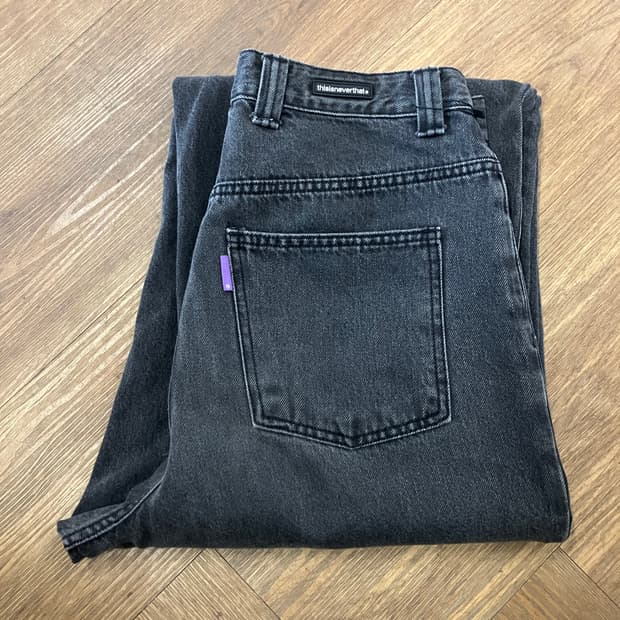 N215 디스이즈네버댓 흑청 데님팬츠