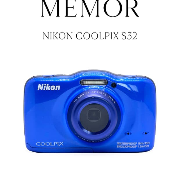 풀박스/연예인·유튜버픽✨Nikon Coolpix S32 방수 빈티지디카