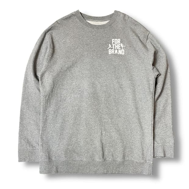 빈티지 그레이 기모 맨투맨 2XL