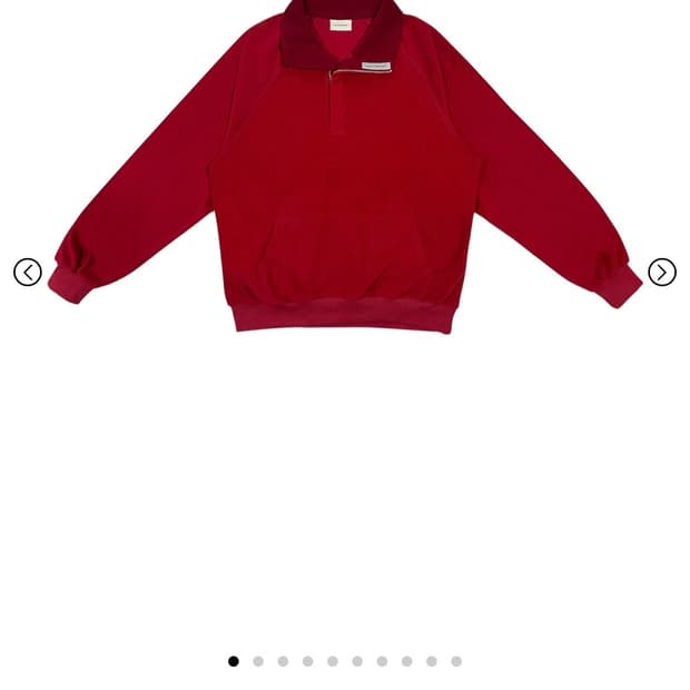 2사이즈 24-005지초이 컴포트 플리스 풀오버 크랜베리