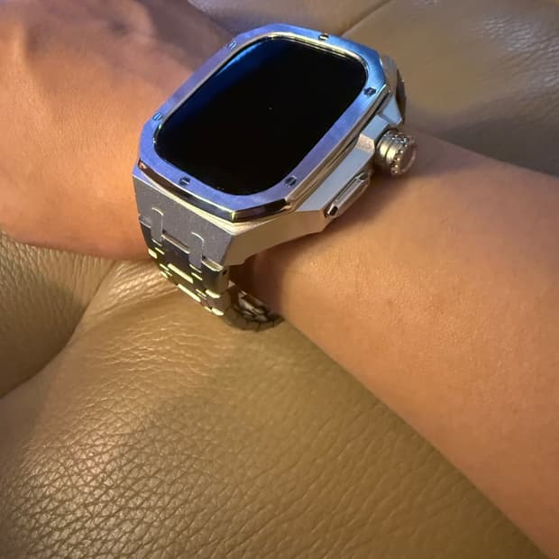 2025 커스텀 프리미엄 메탈 애플워치 울트라 49mm 스트랩 케이스