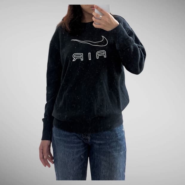 빈티지 나이키 Nike AIR 블랙 맨투맨