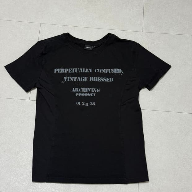 아캄 반팔 Meshed Force Half Top Black 사이즈1