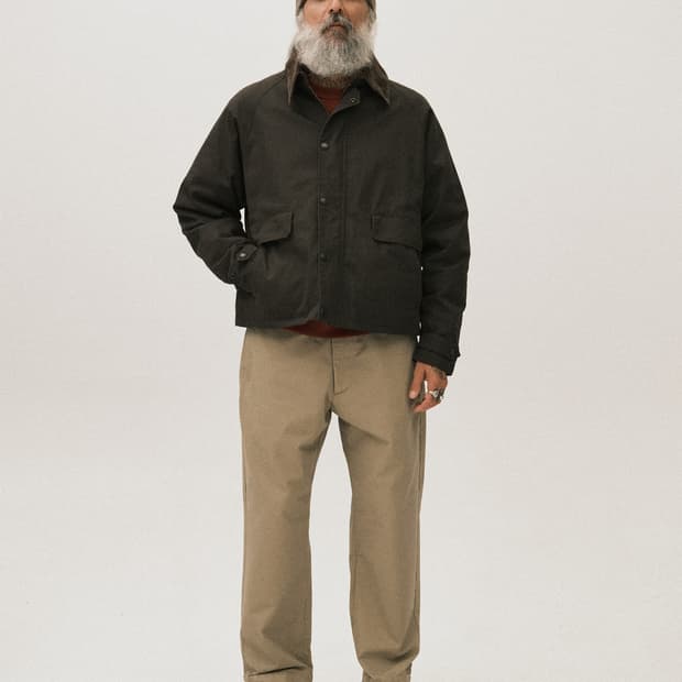 아웃스탠딩 와이드 오피서 치노 팬츠 L 