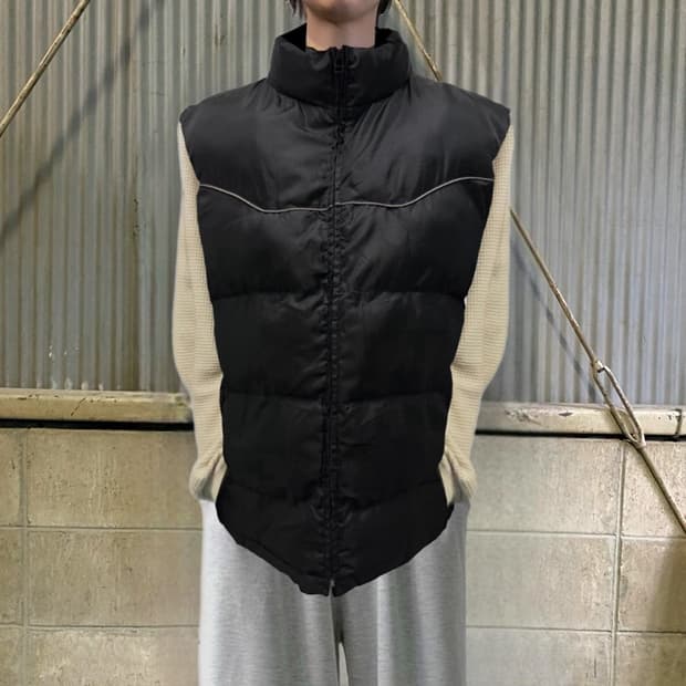 KANSAI JEANS 오버핏 푸퍼 패딩베스트