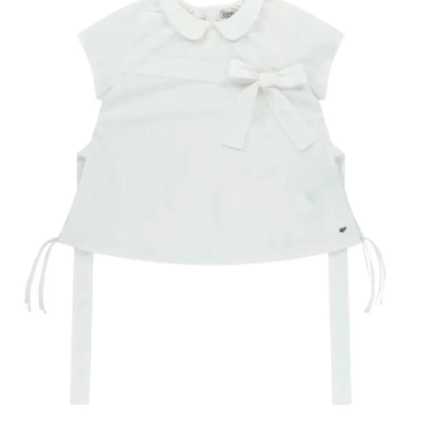 코이세이오 보우 블라우스 화이트