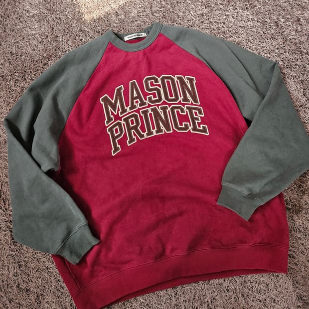 Mason Prince 라글란 스웻 맨투맨 티셔츠 4size