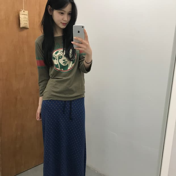 캐피탈 KAPITAL Dotted Skirt