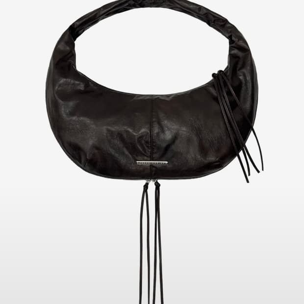 트리밍버드 Zipper Finishing Leather 호보백 가방