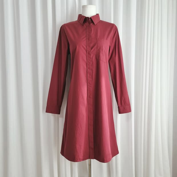 질샌더 셔츠원피스 롱셔츠 셔츠가디건 (55~날씬66/표기34) 상태최상