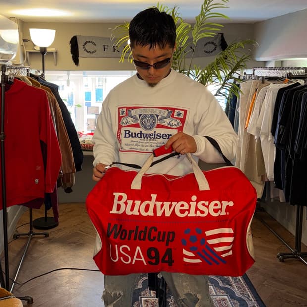 90’s Budweiser USA World Cup duffle bag
