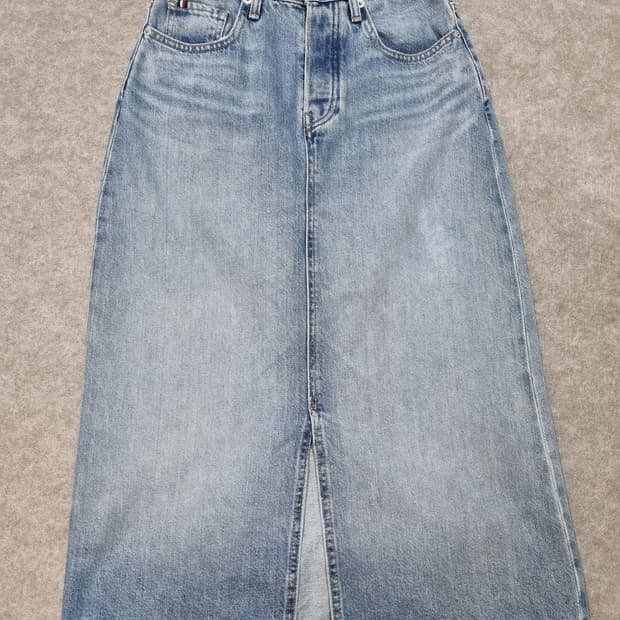 여성 26~27인치 타미힐피거 데님 청치마 스커트