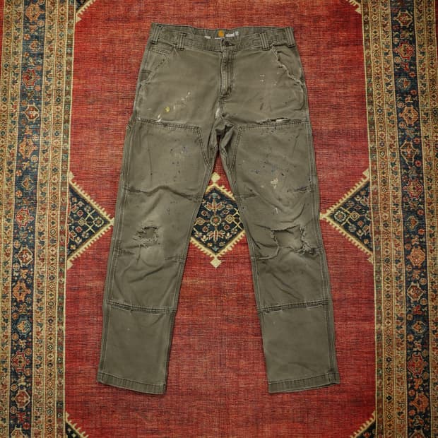 빈티지 칼하트 더블니 디스트레스드 판매