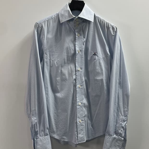 비비안 웨스트우드 맨 깅엄체크 셔츠 (on.738)