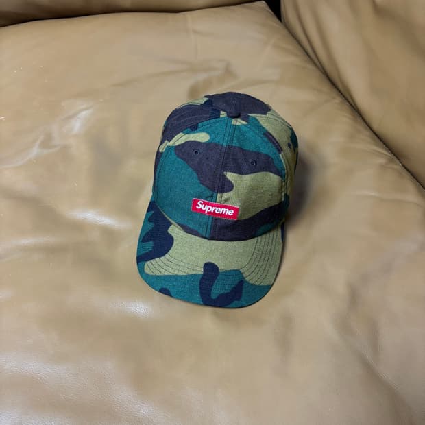 슈프림 6패널 볼캡 모자 우드랜드 카모