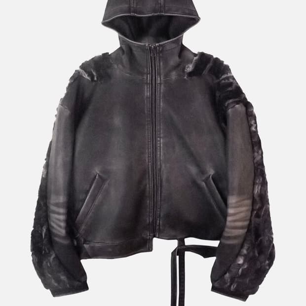 Aesynctx Swamp faux leather jacket M