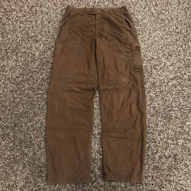 CP컴퍼니 브라운 코튼 팬츠