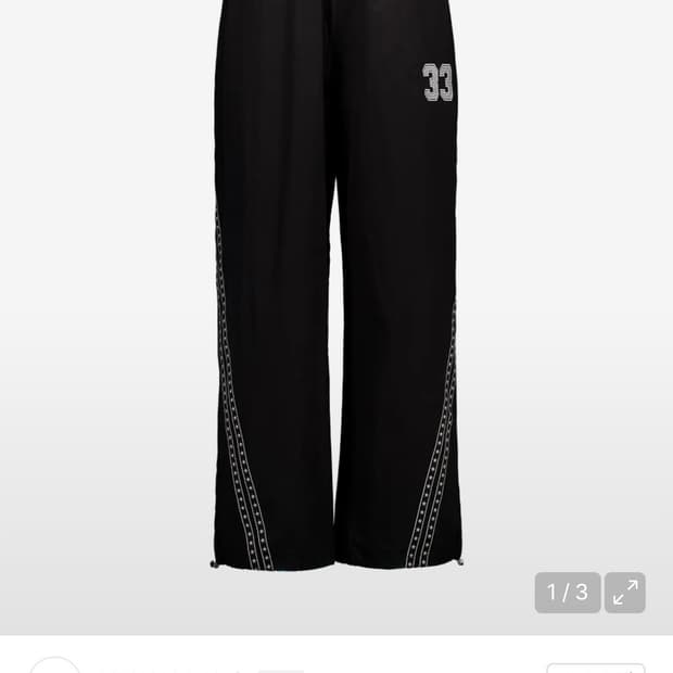 셋업이엑스이 33 STAR LINE PANTS / BLACK