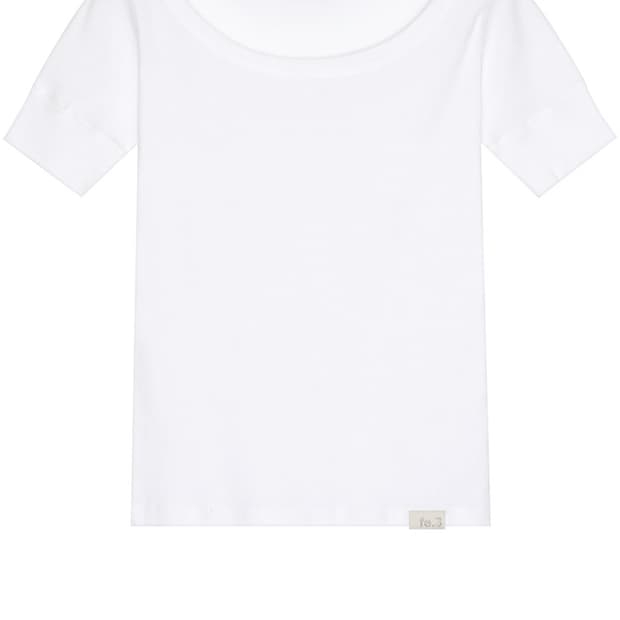 샵페어리 rib half top (white)