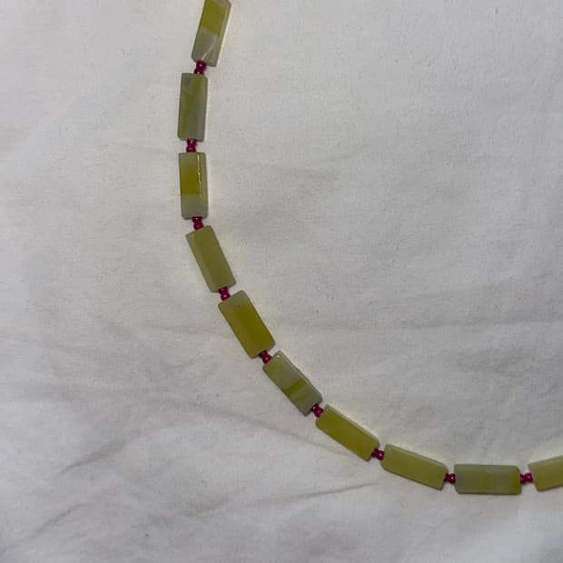 Lemon stone necklace