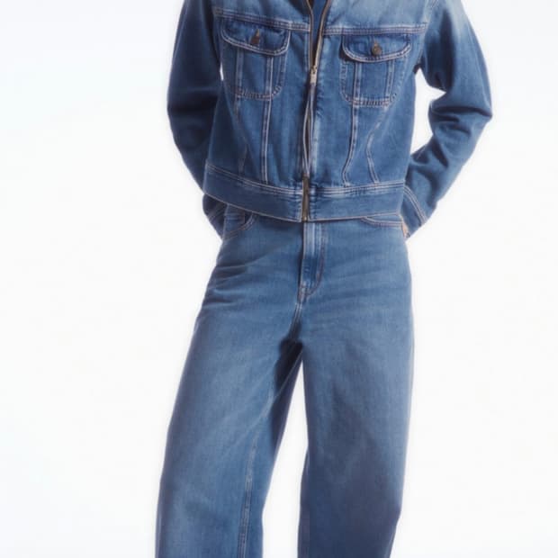 Cos 코스 바지 팬츠 TIDE 진 와이드 타이드 진 청바지 미드블루