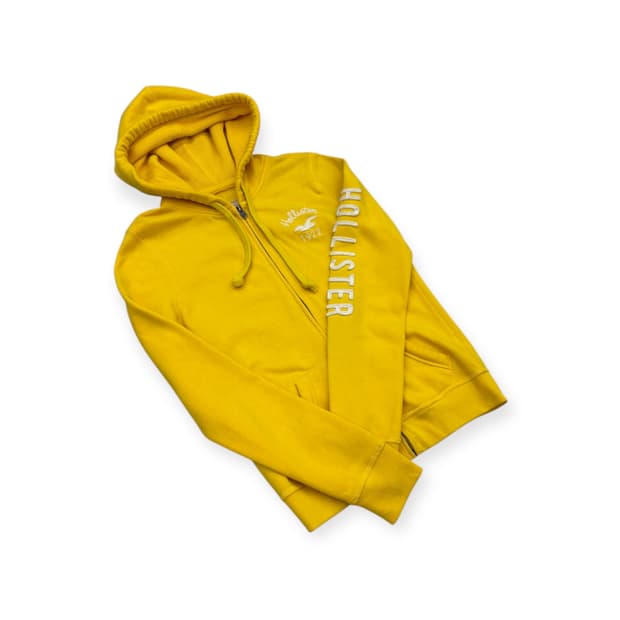 홀리스터 후드집업 옐로우