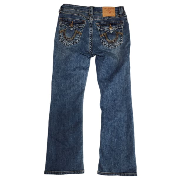 트루릴리젼 Y2k 와이드 데님팬츠