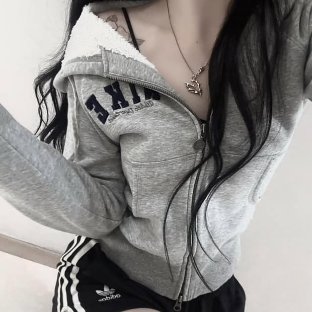 나이키 딱붙핏 투웨이 후드집업