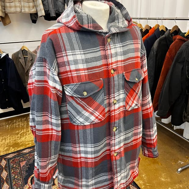 Trimmer Craft 셰르파 후드 플란넬 셔츠