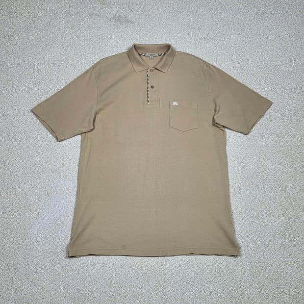 [버버리] 런던 노바체크 플래킷 포켓 피케 반팔 셔츠 | S00136