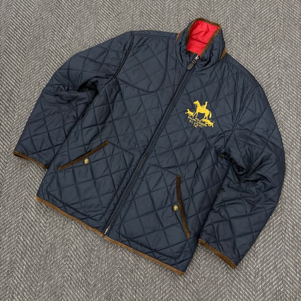 폴로랄프로렌 경량패딩 네이비 양면m