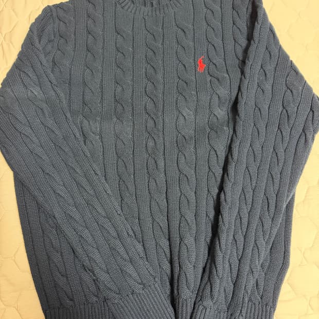 폴로 케이블 니트 네이비 정품 xl (보관만 함)