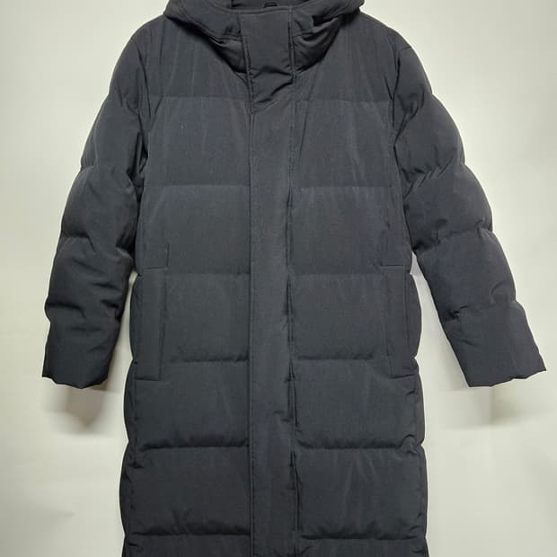 스파오 남성 롱패딩 100 블랙