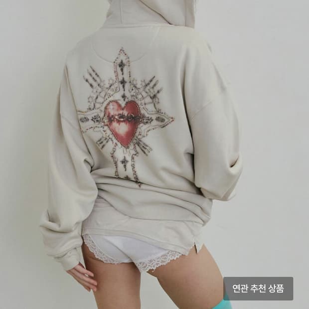 Beaded Saint Hoodie Zip-Up Dirt