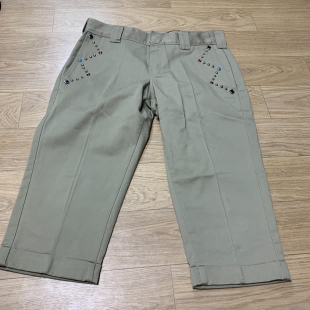 하레x디키즈]HARE x Dickies 874 젬스톤 스터드 7부팬츠