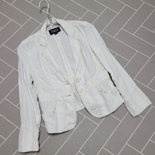 폴로 진스 컴퍼니 여성 린넨 자켓 화이트 S